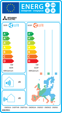 Инверторен климатик Mitsubishi Electric MSZ-AY35VGK/MUZ-AY35VG WiFi, 12000 BTU, Клас A+++