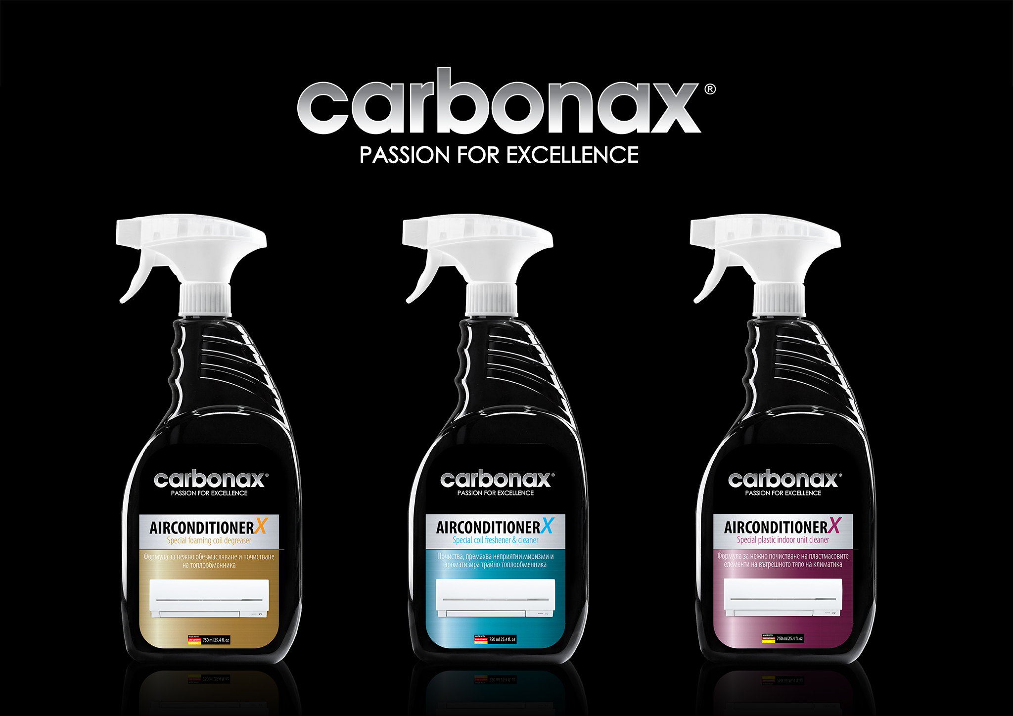 CARBONAX® Air Conditioner Cleaner & Freshener 70% Alcohol